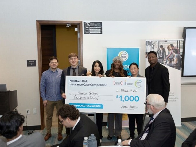 Seneca students earn top-three national finish in insurance competition