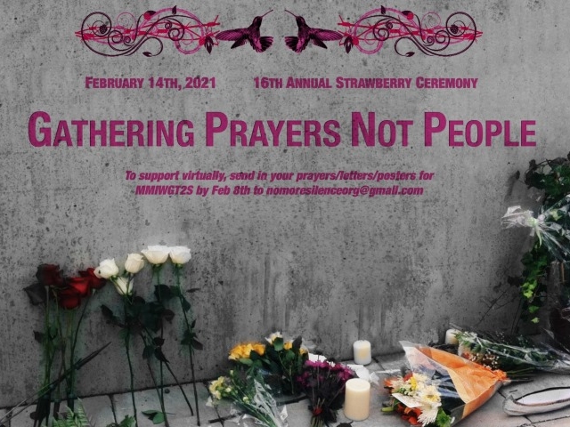 February 14 Strawberry Ceremony Commemorating MMIWG and 2SLGBTQQIA People