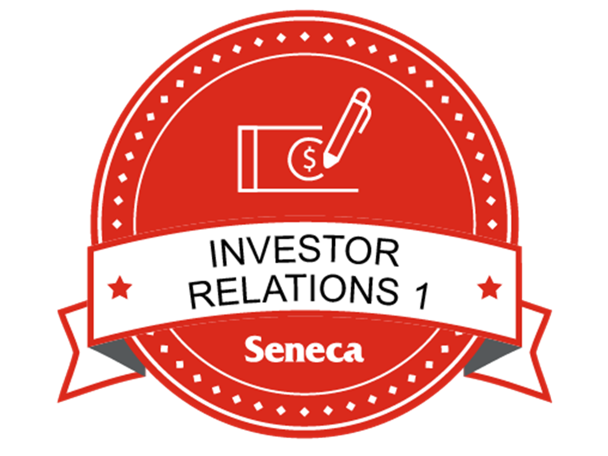 Introducing Seneca's Investor Relations - Financial Communication Microcredential