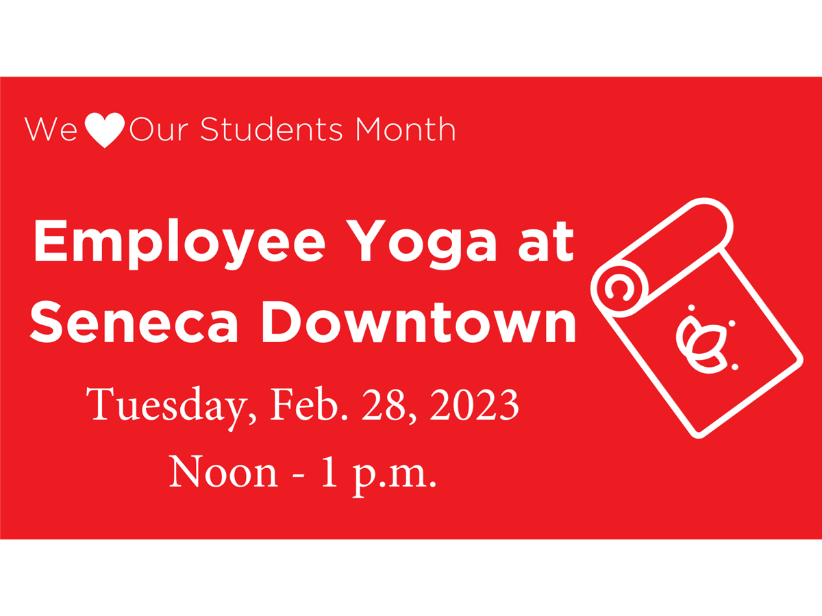 Employee yoga at Seneca Downtown