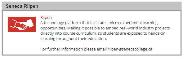 The Seneca-Riipen portal in My.Seneca