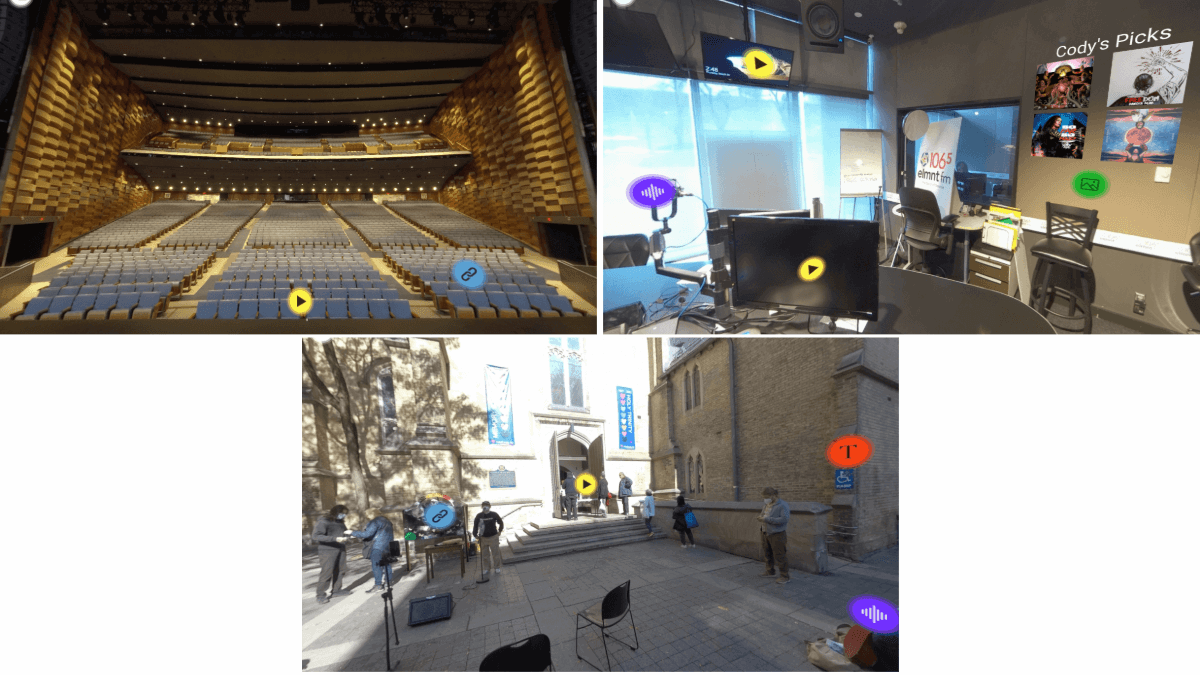 Collage of screencaptures from the Tkaronto Tour