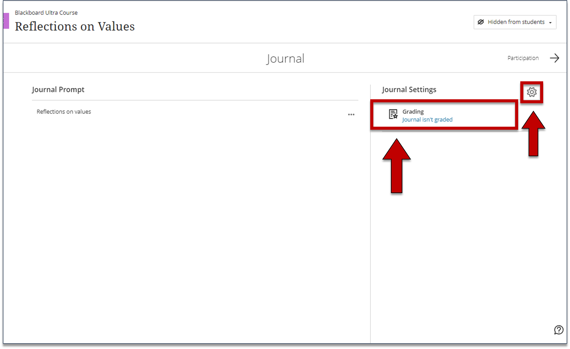 Grading a Journal Blackboard Ultra Seneca Polytechnic
