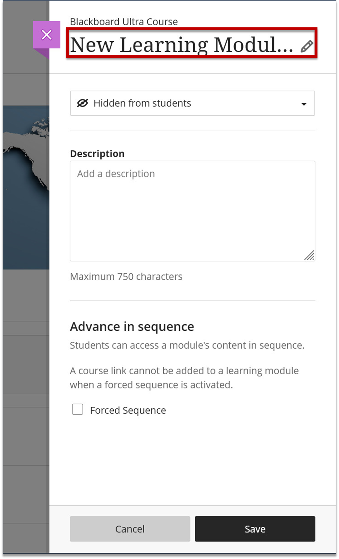 Screenshot of step 4 on How To Create A Learning Module as explained on this page.