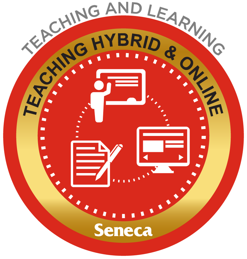 The micro-credential image for the Introduction to Teaching Hybrid and Online course