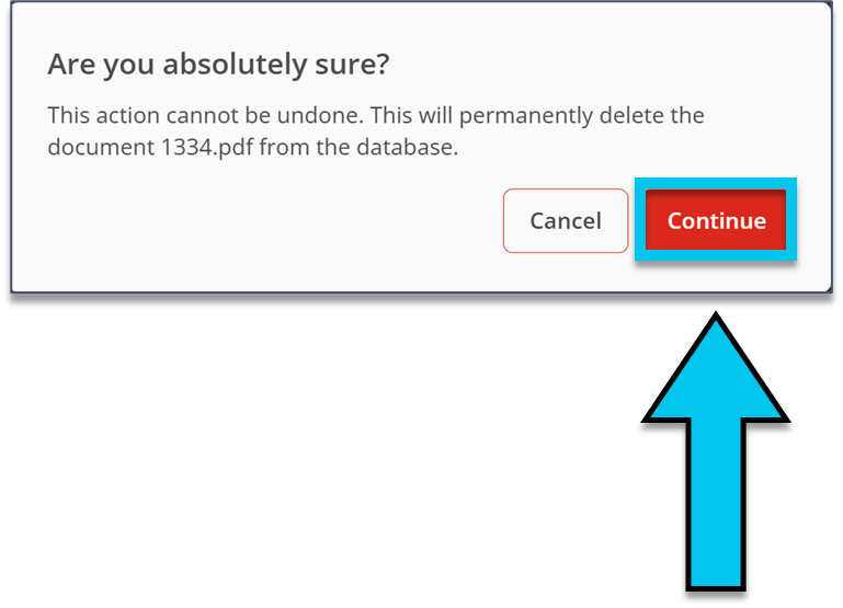 Continue button.