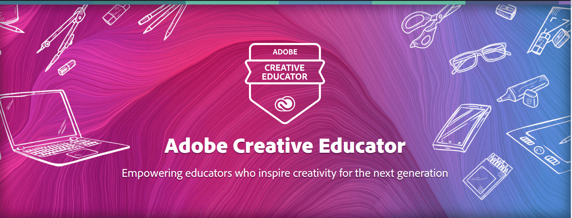 The banner for the Adobe Creative Educator program