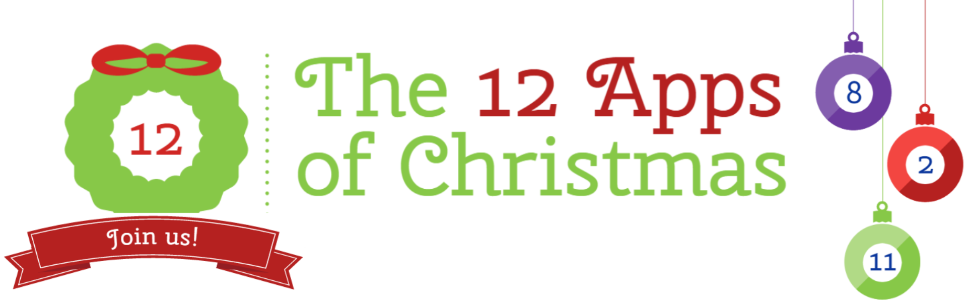 The logo for the 12 Apps of Christmas