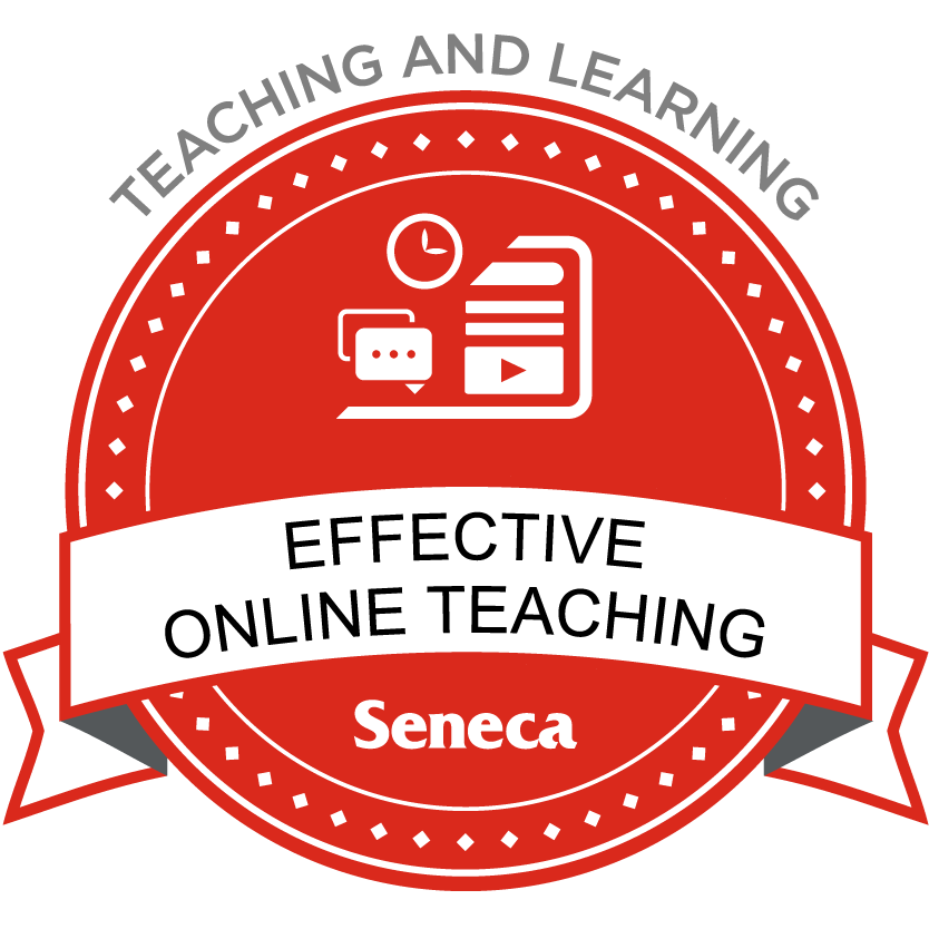 the micro-credential for the Effective Online Teaching course
