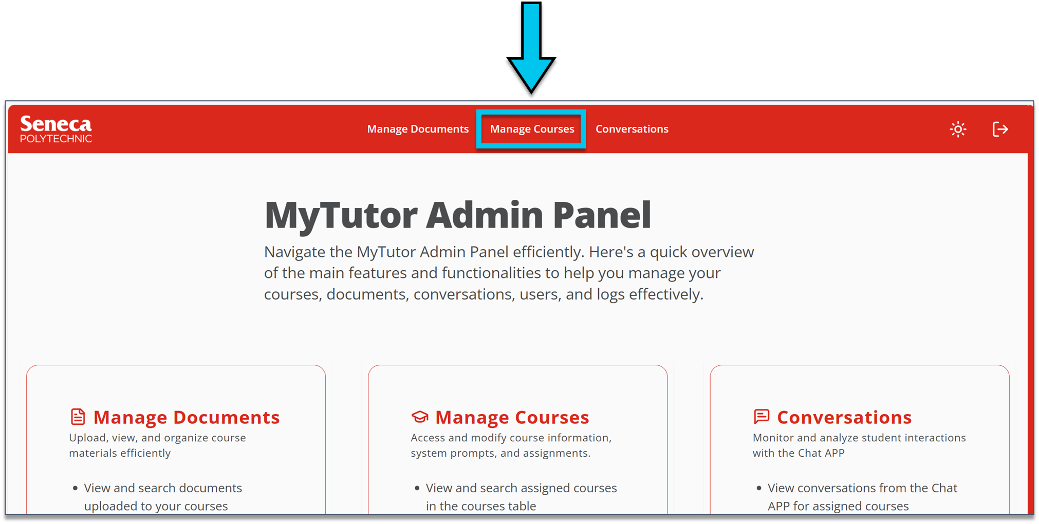 Manage Documents button.