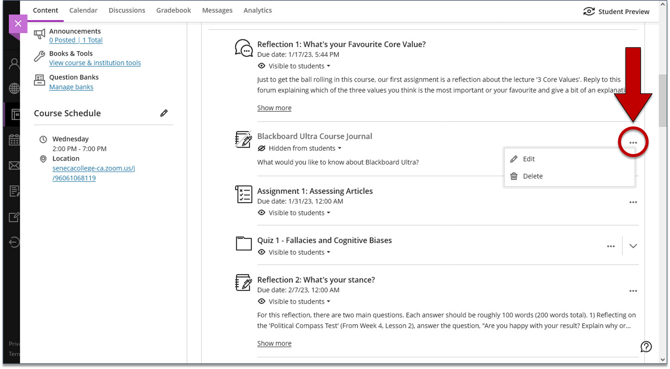 Screenshot step 2 of Editing and Deleting a Journal as explained on this page