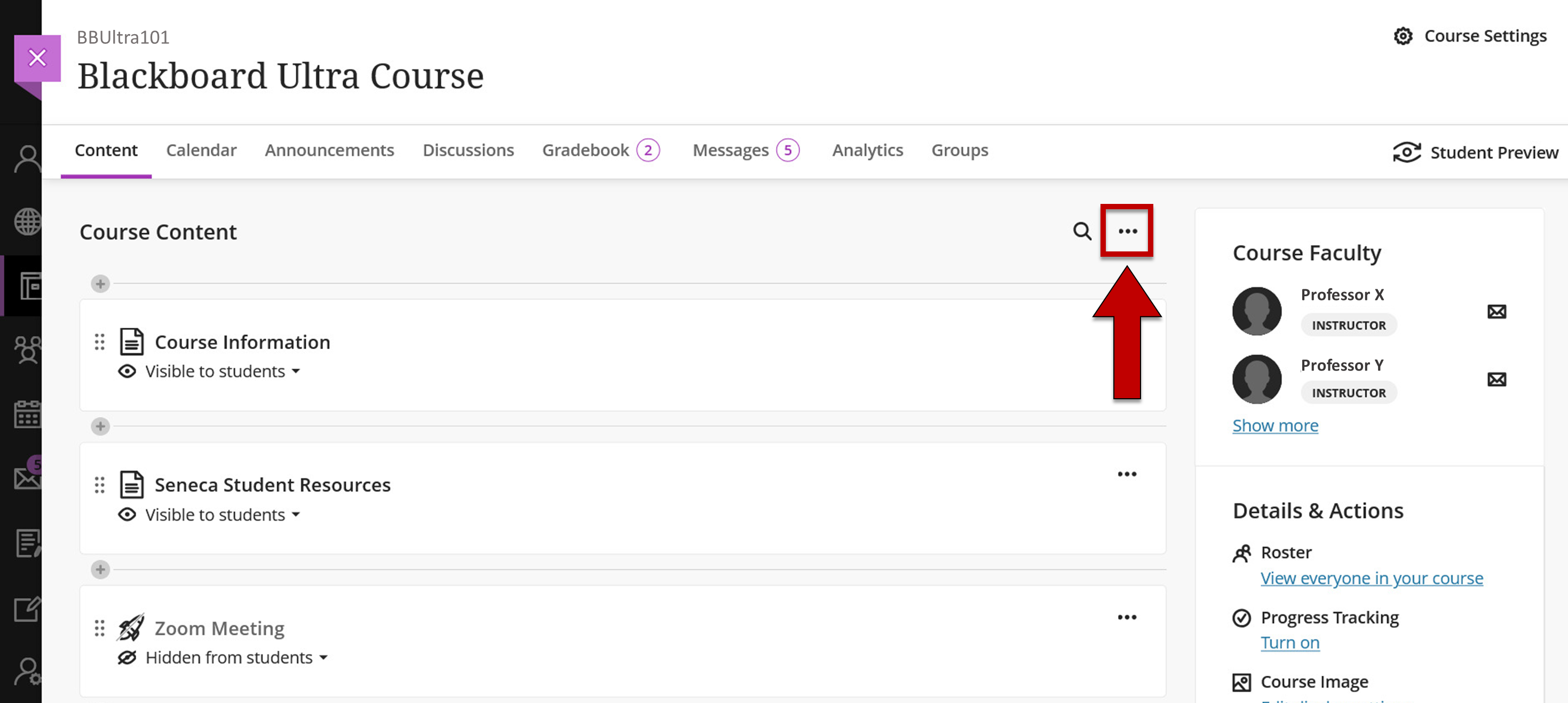 Screenshot of step 2 of Importing .zip or IMSCC Course Content Packages as explained on this page
