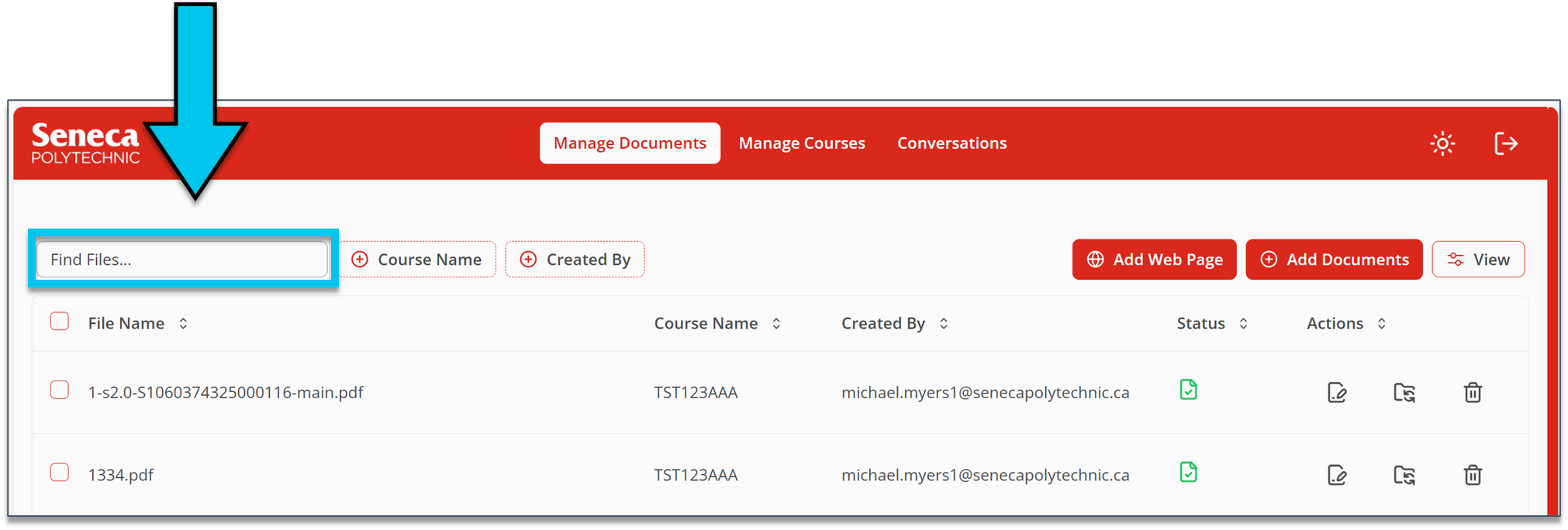 Input field for keywords.