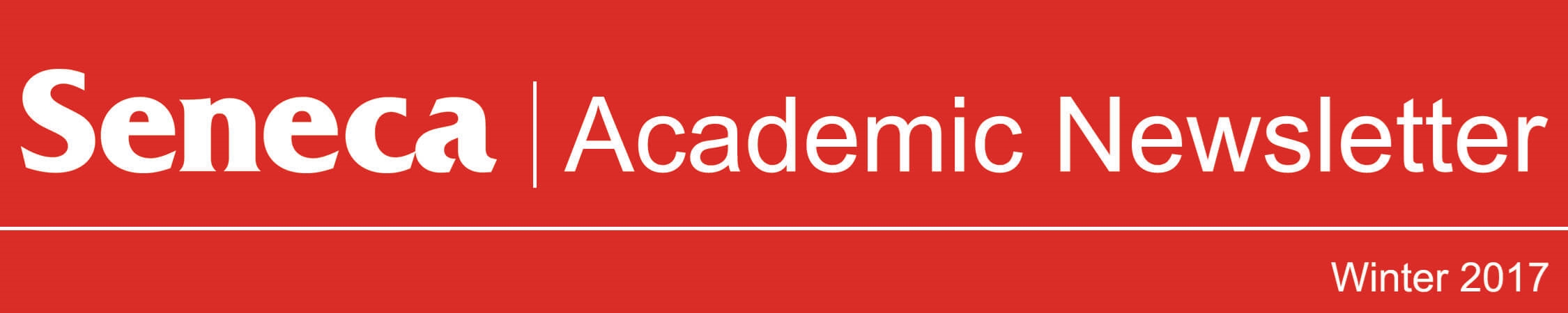 The header logo for the Winter 2017 issue of the Academic Newsletter