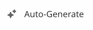 The ✨ Auto-Generate option (with a capital G) appears as black text on a white background when generating modules and question banks