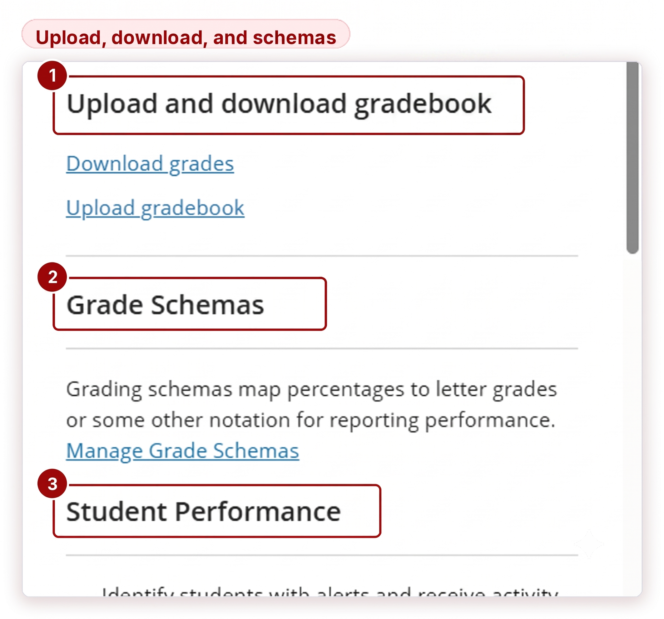 Figure 10 — Import, export and grading options.