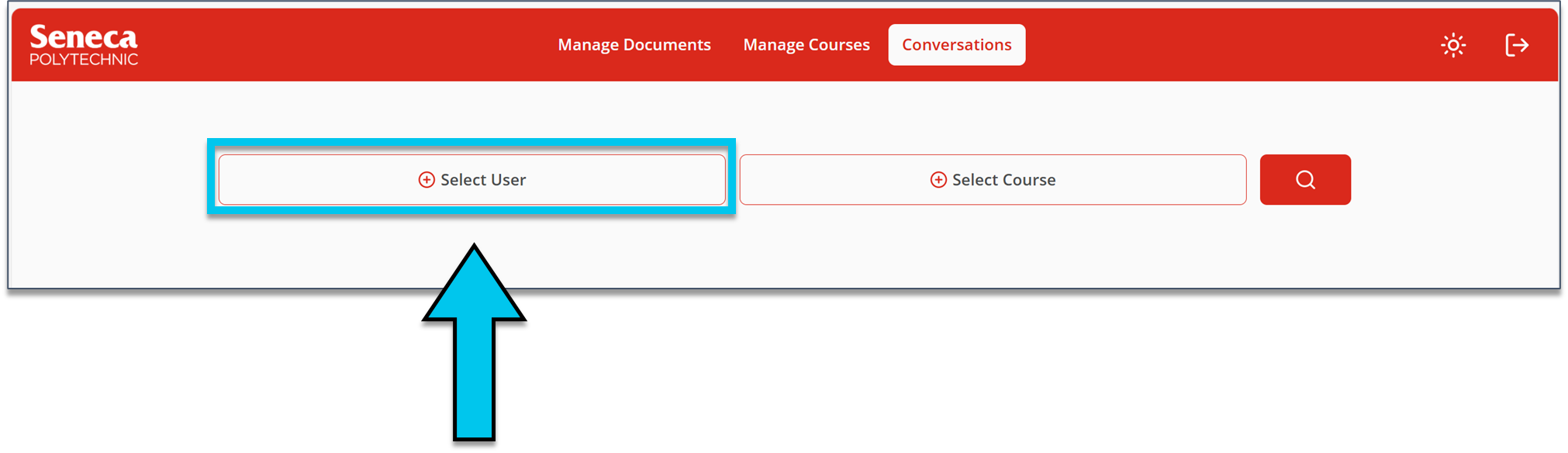 Select User button.