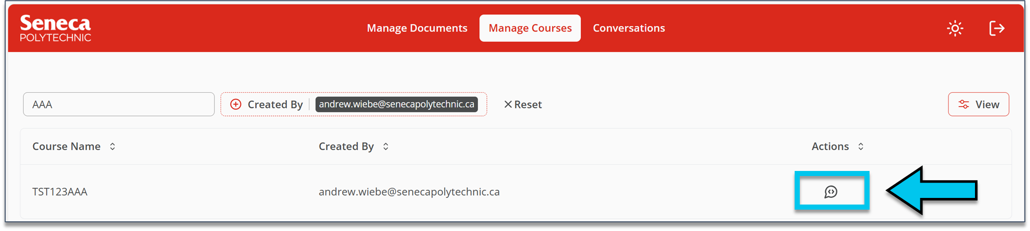 view or edit prompt button.