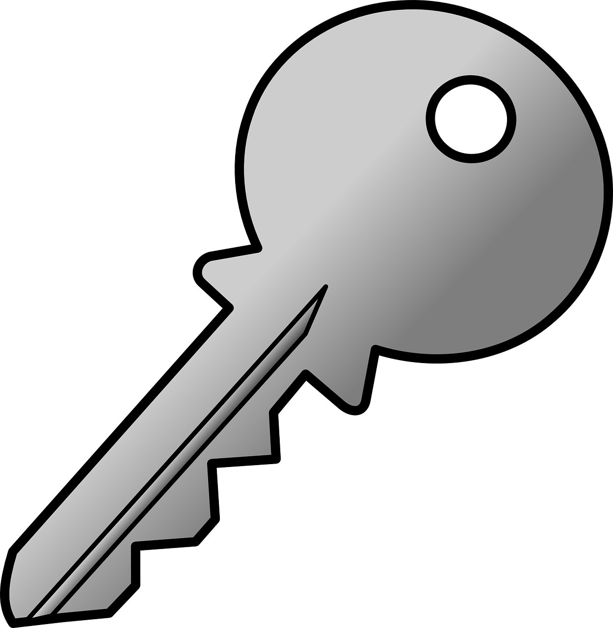 a cartoon key