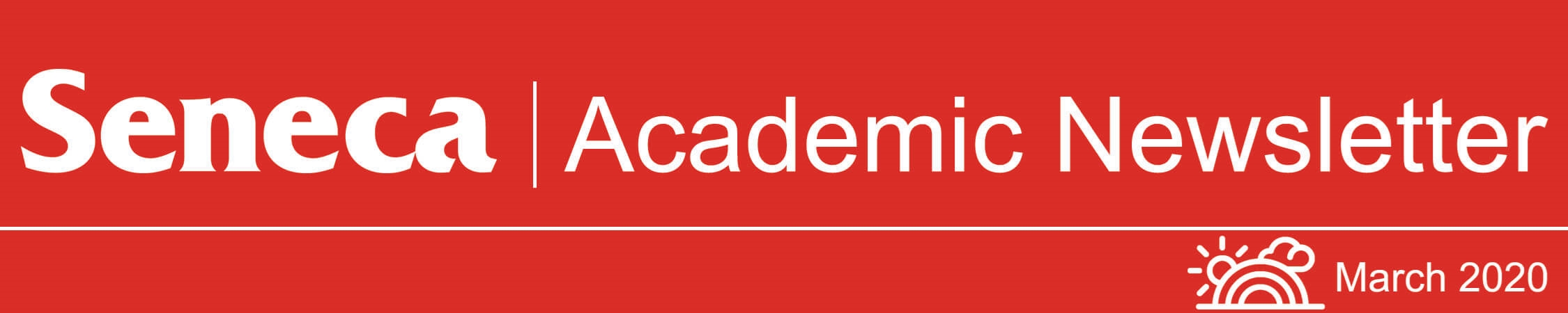 The header logo for the March 2020 issue of the Academic Newsletter