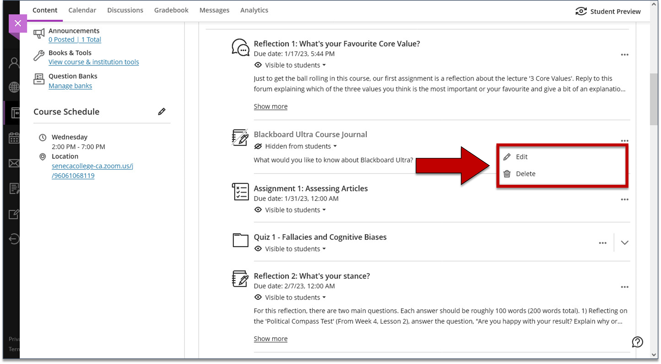 Screenshot step 3 of Editing and Deleting a Journal as explained on this page