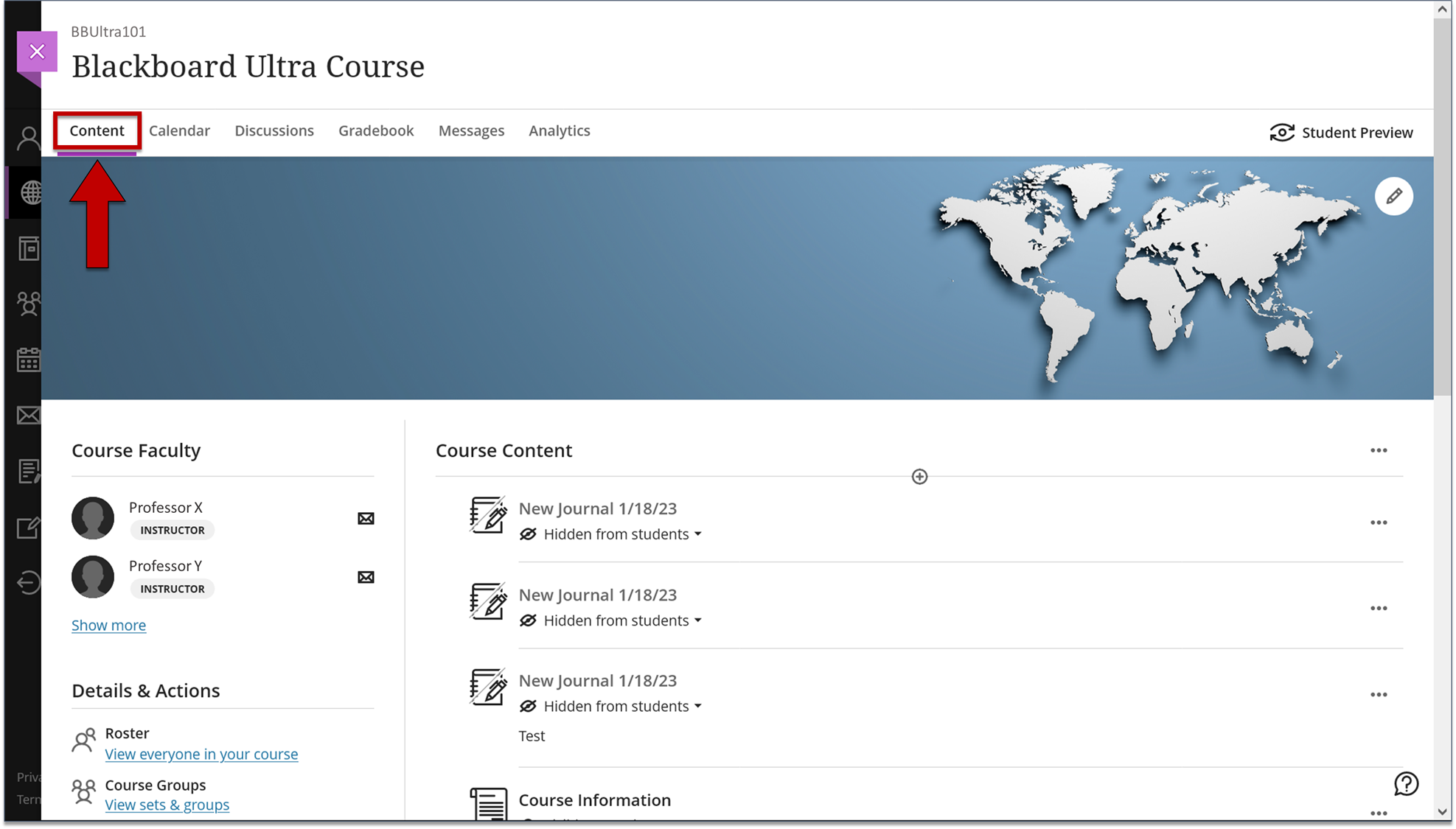 Screenshot of step 1 of Importing .zip or IMSCC Course Content Packages as explained on this page