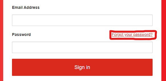 A screenshot of a login page  Description automatically generated