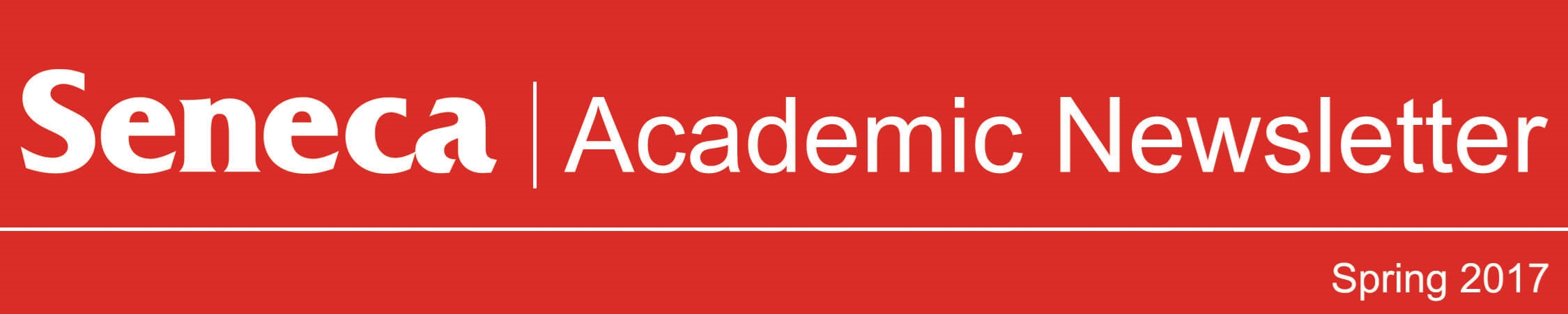 The header logo for the Spring 2017 issue of the Academic Newsletter