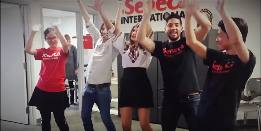Seneca International busting a move in support of the 2016 Campaign for Students. Check out the video here: https://www.youtube.com/watch?v=iRzRoYxqC0c